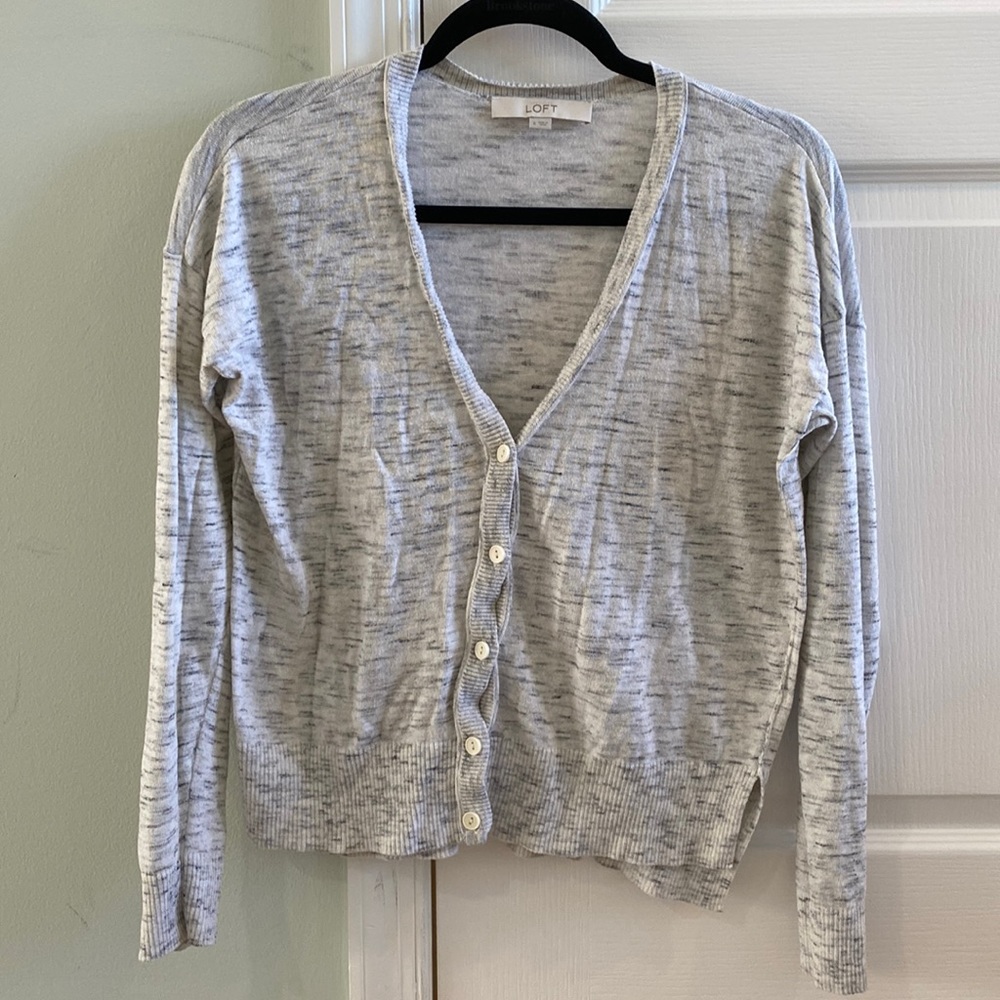 Loft Button Down V neck Cardigan